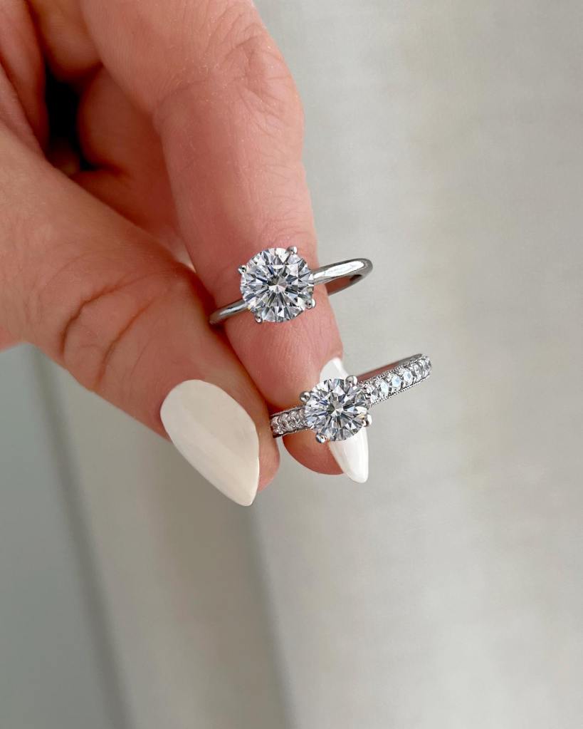 tiara diamond engagement rings